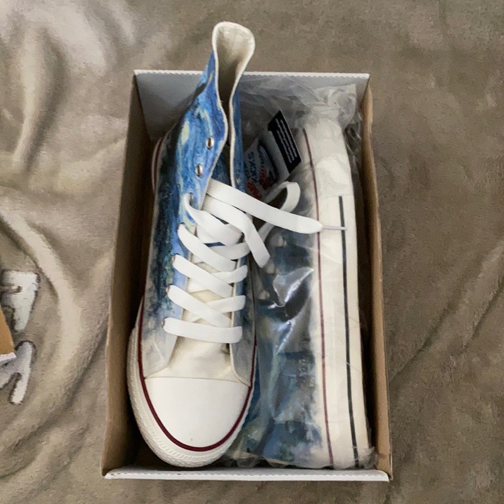 Hand Painted Van Gogh Hightops